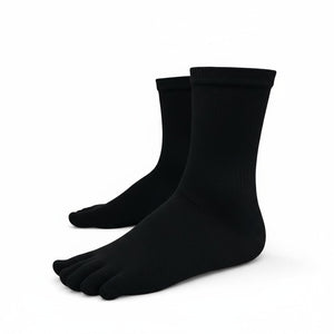 Ghost Mannequin black five-toe grip socks